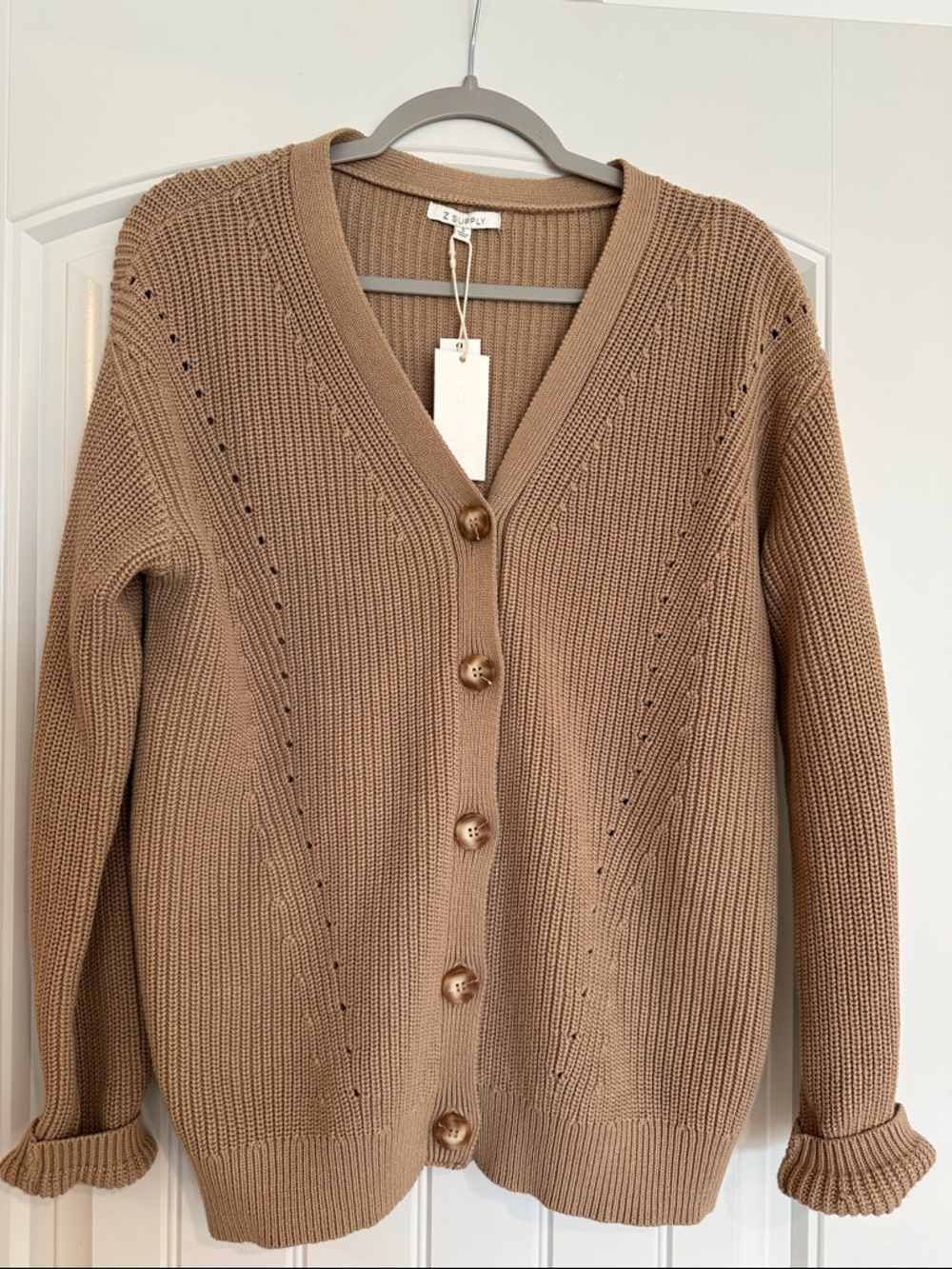 Z Supply Voyager Cardigan Desert Tan